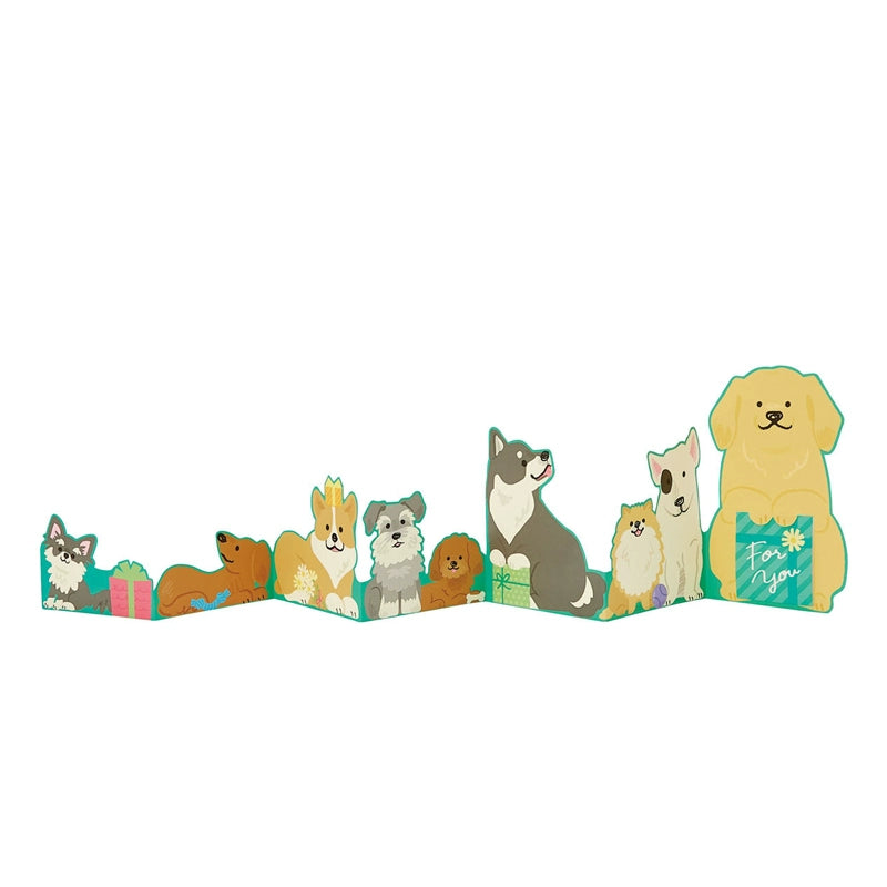 3D Dog & Cat Greeting Card - Creative Design