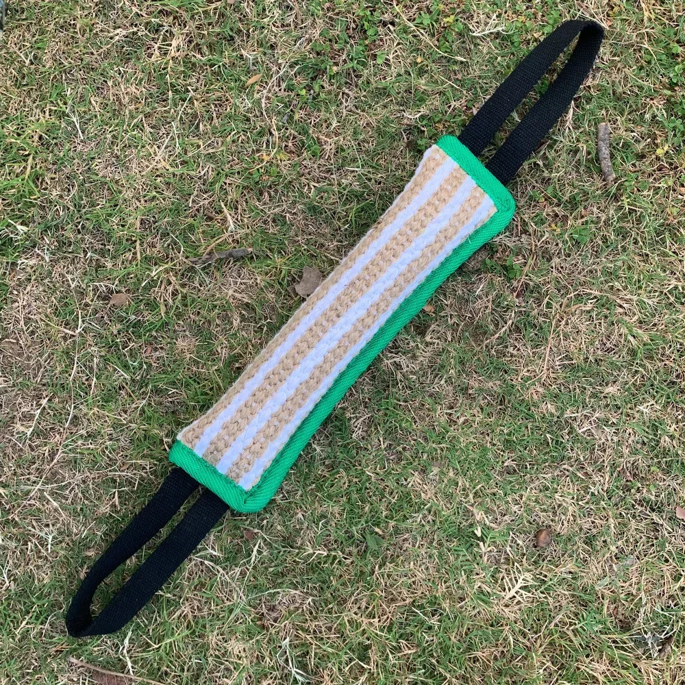 Tug of War Puppy Training Toy - Interactive Bite Pillow with 2 Handles