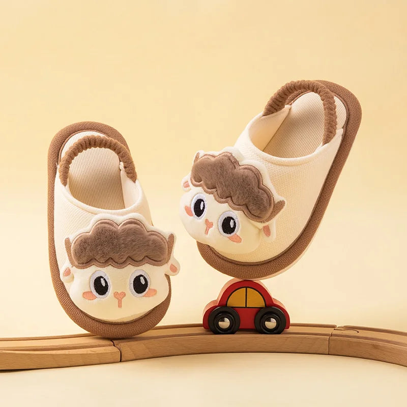 MELITTDEER Kids' Winter Slippers - Plush Warmth for Children Ages 1-5