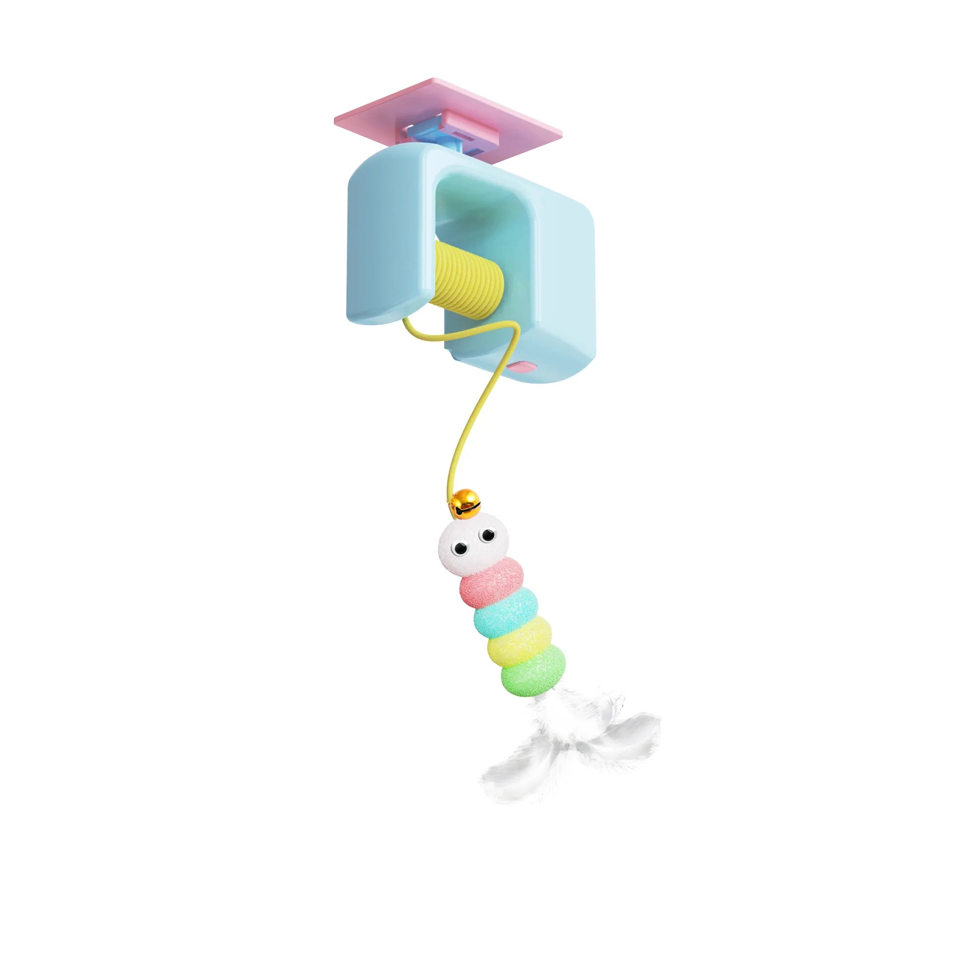 Interactive Hanging Cat Toy - Auto Caterpillar & Bird
