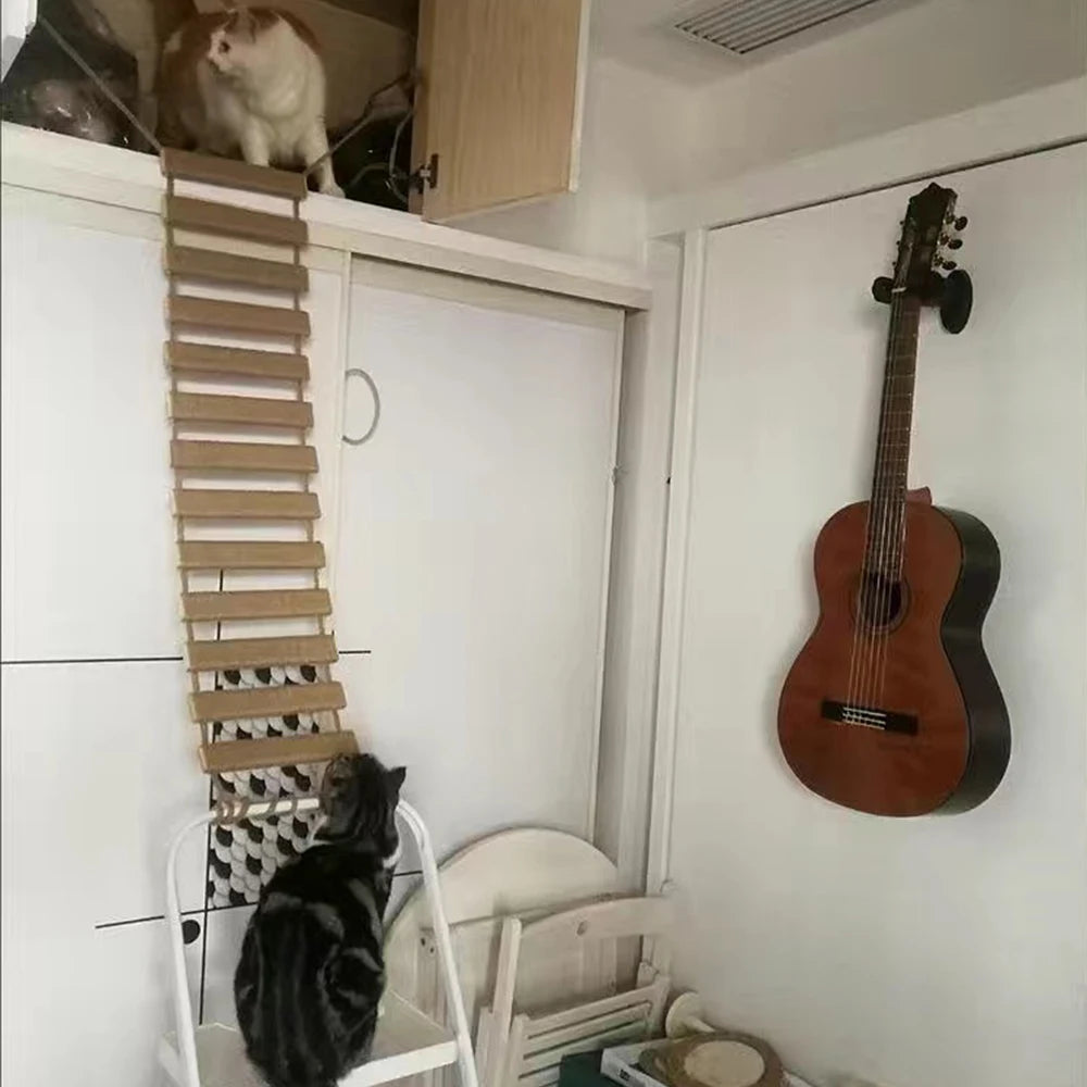 Cat Bridge Rope Ladder - Sisal Scratching Post