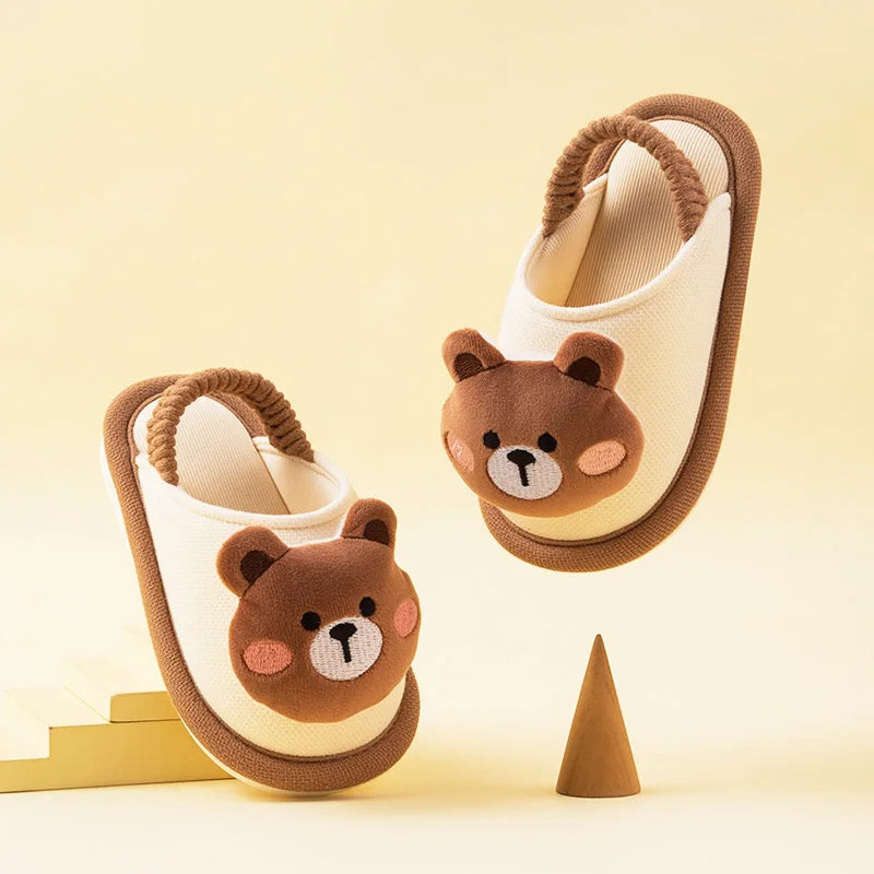 MELITTDEER Kids' Winter Slippers - Plush Warmth for Children Ages 1-5