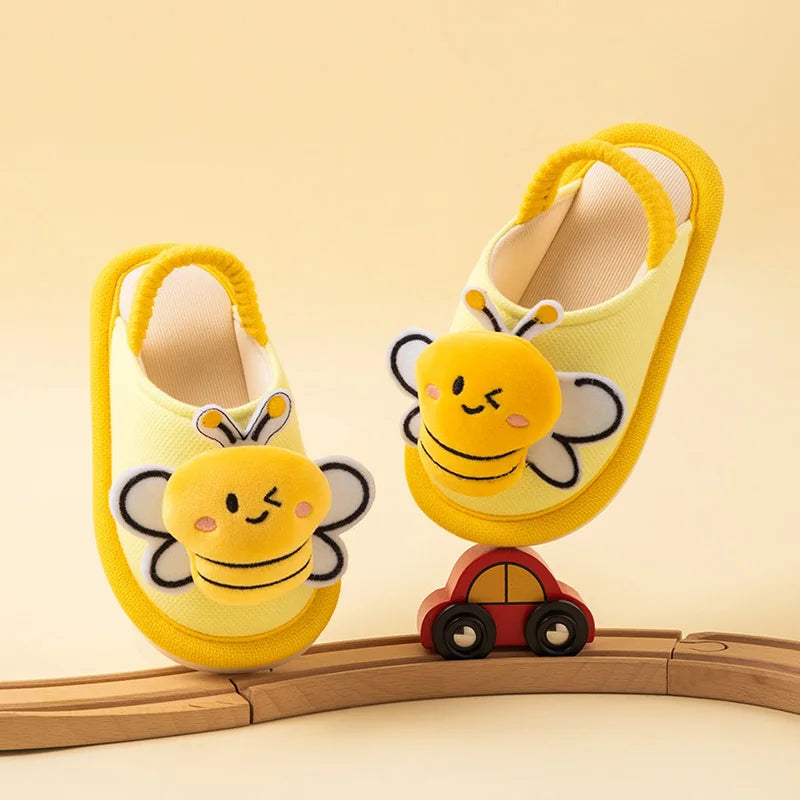 MELITTDEER Kids' Winter Slippers - Plush Warmth for Children Ages 1-5