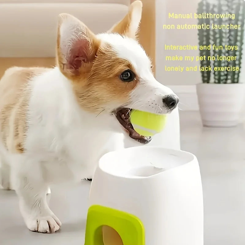 Pet Tennis Thrower Machine - Intelligent Feeding Reward Training System