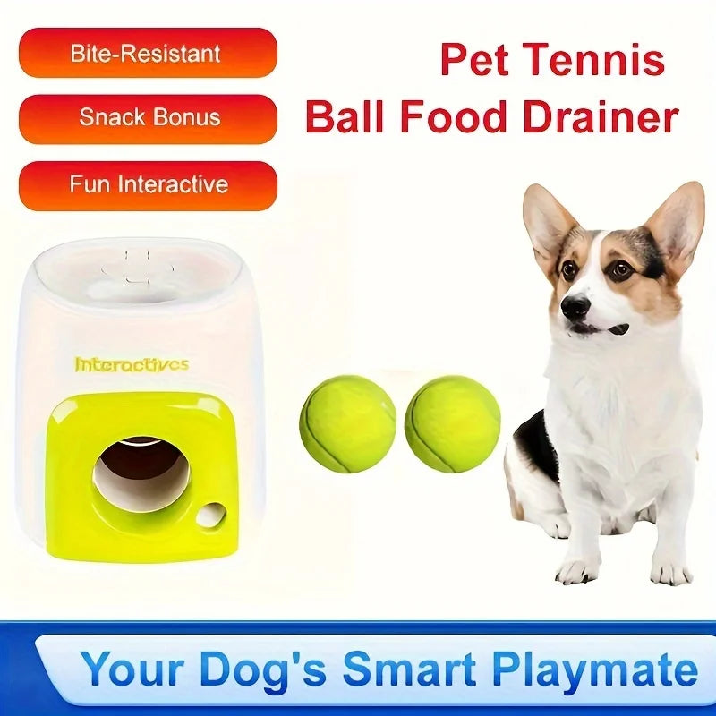 Pet Tennis Thrower Machine - Intelligent Feeding Reward Training System