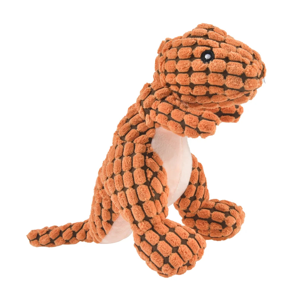 Plush Dinosaur Interactive Dog Chew Toys - Pet Supplies for Small Dogs