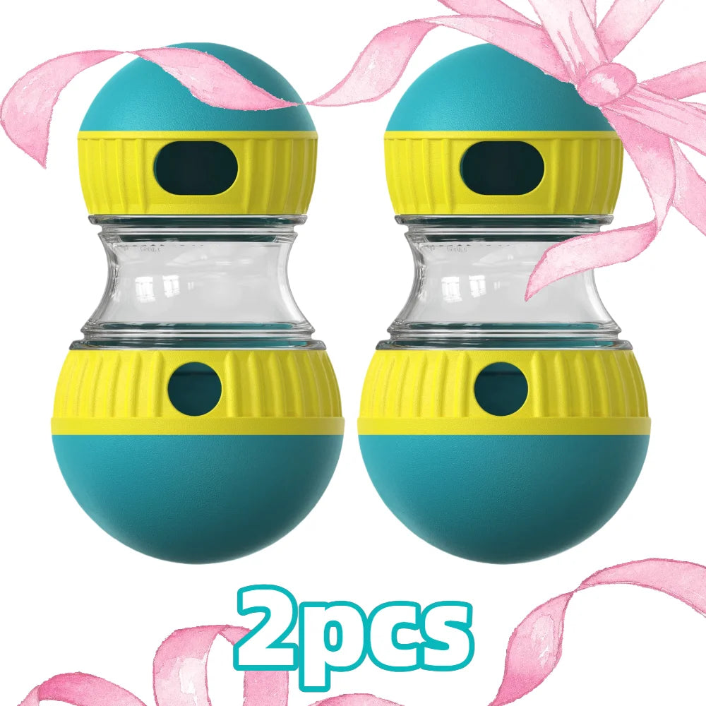 Pet Dog Treat Dispenser Toy - Interactive Slow Feeder for All Dog Sizes