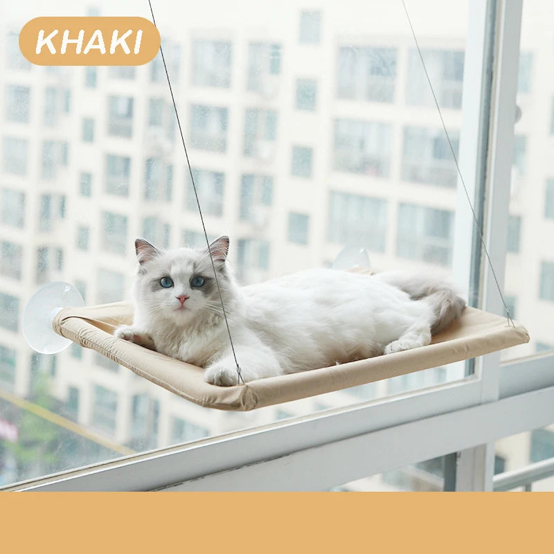 Pet Cat Hammock Aerial Hanging - Window Seat Climbing Frame 20kg Capacity