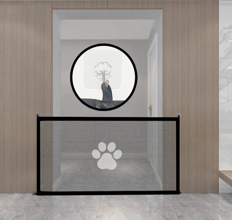 Portable Pet Safety Fence - Folding Mesh Barrier
