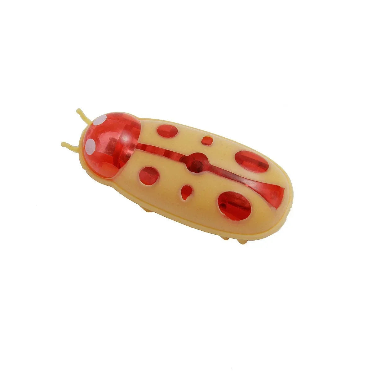 1PC Automatic Electric Bug Cat Toy Flips Moves Battery Operated Interactive PetToy for Cats Small Dogs Funny Beetle Play withLED