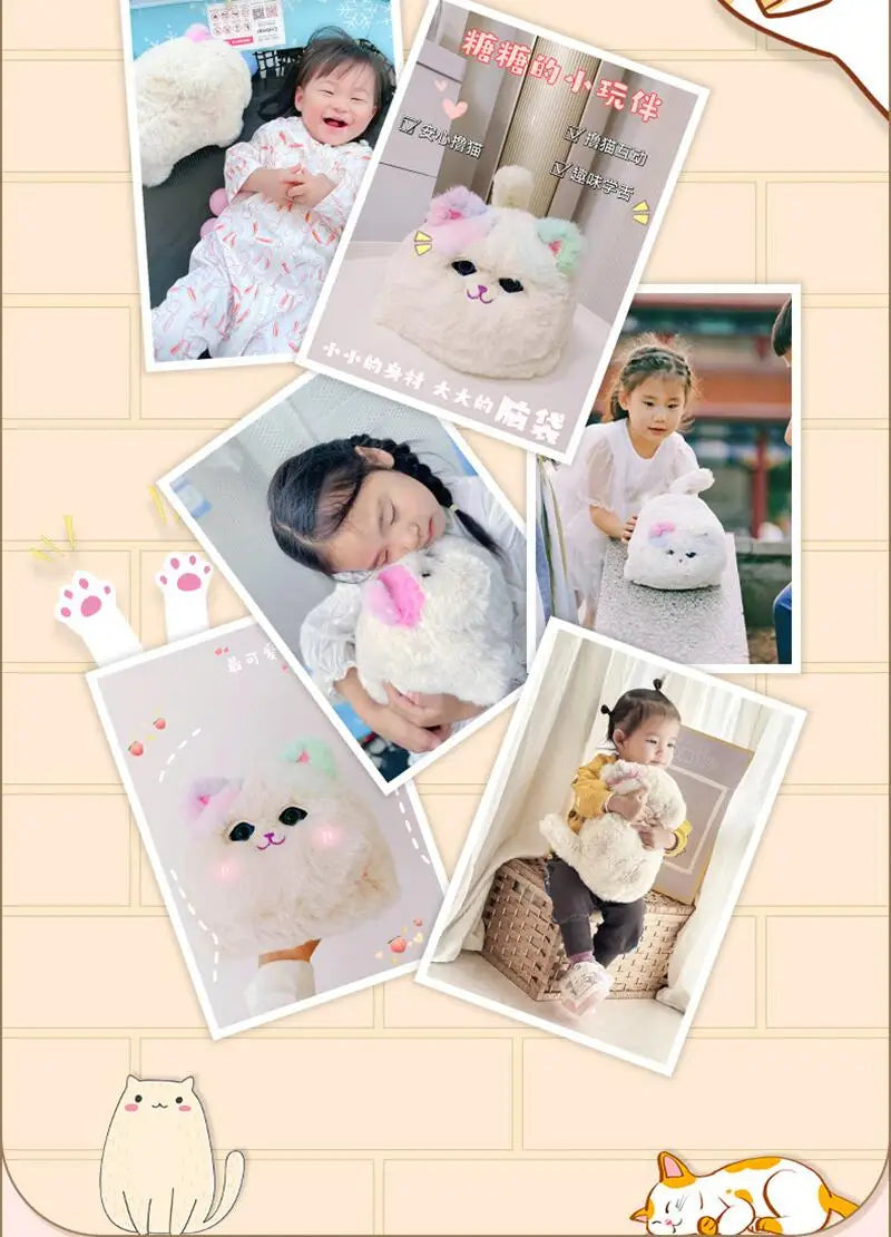 Interactive Kids Plush Huggy Pet - Electronic Cat Dog Birthday Gift for Girls