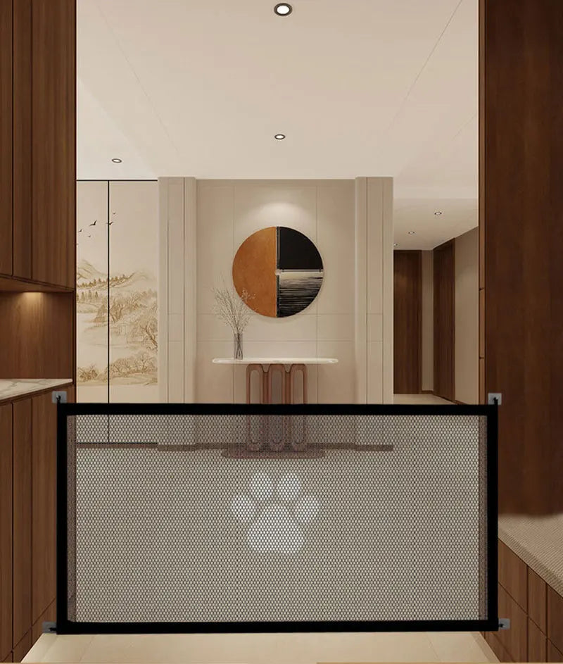 Portable Pet Safety Fence - Folding Mesh Barrier