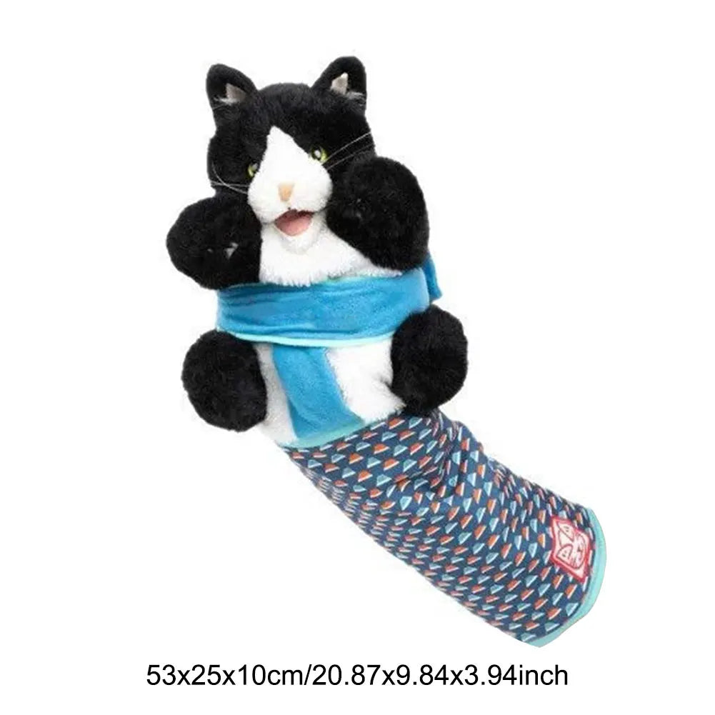 Interactive Cat Wrestling Puppet - Plush Animal Toy