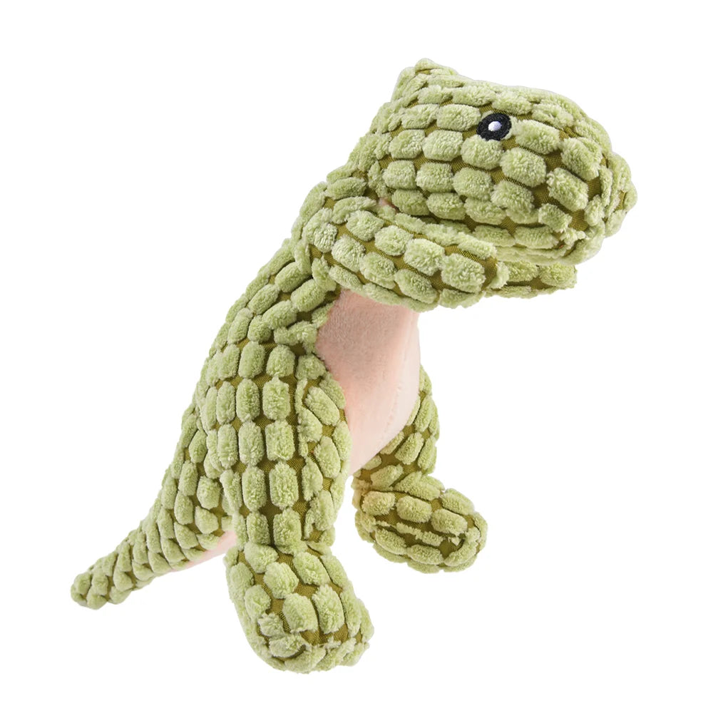 Plush Dinosaur Interactive Dog Chew Toys - Pet Supplies for Small Dogs