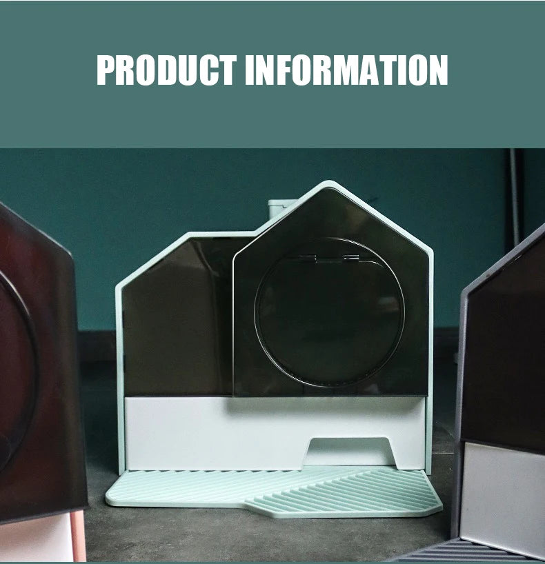New Cat Litter Pan Fully Enclosed Odour Barrier Extra Large Oversized Drawer Anti Litter Splash Cats Litter Pan Pet Products