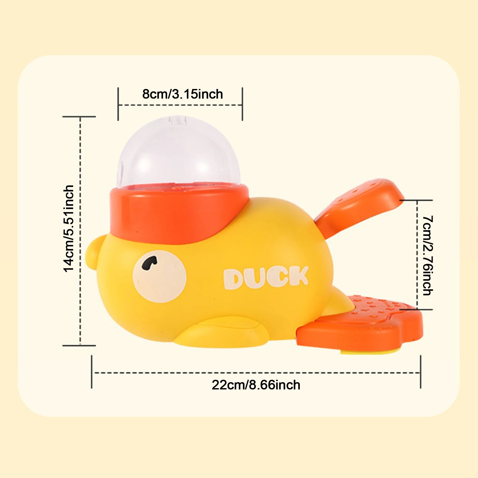 Interactive Duck Shaped Treat Toy - Dispenser for Small Medium Dogs and Cats