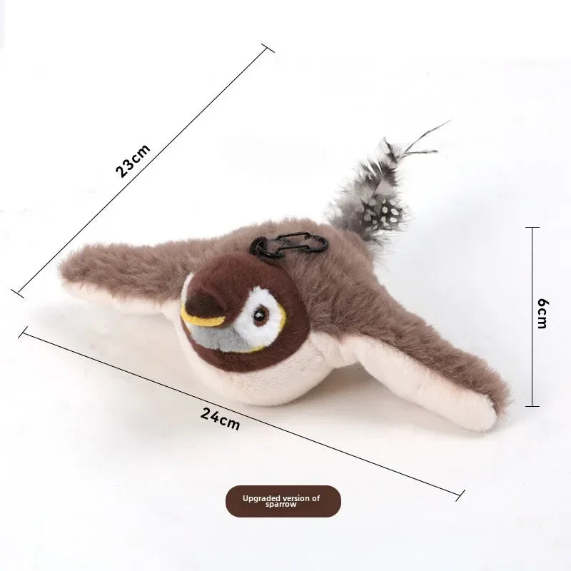 Cat Interactive Toys - Catnip Electric Bird Touch-Activated USB Rechargeable