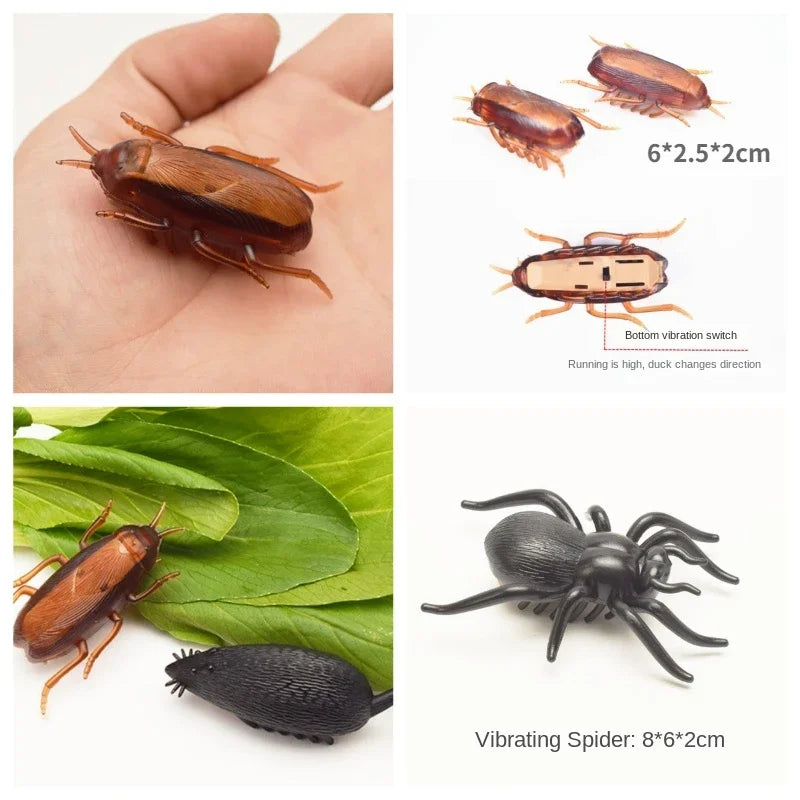 1PC Automatic Electric Bug Cat Toy Flips Moves Battery Operated Interactive PetToy for Cats Small Dogs Funny Beetle Play withLED