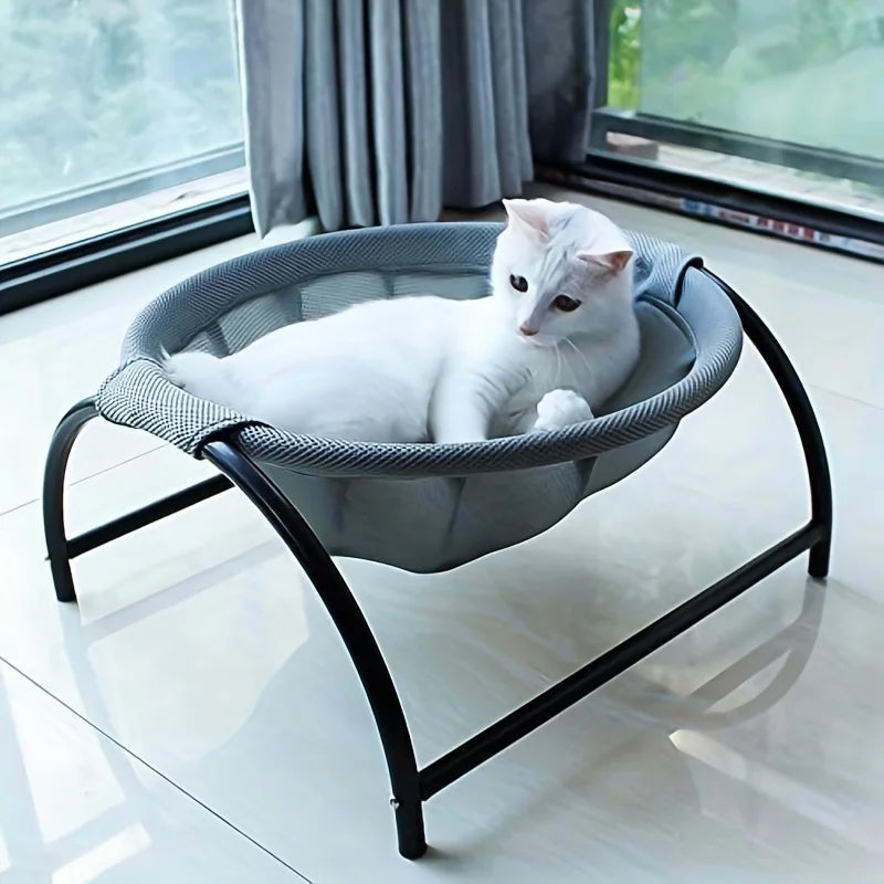 Cat Bed Stable Structure - Detachable Breathable Free-Standing Hammock