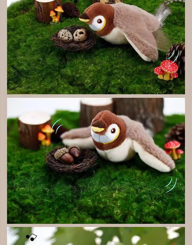 Cat Interactive Toys - Catnip Electric Bird Touch-Activated USB Rechargeable