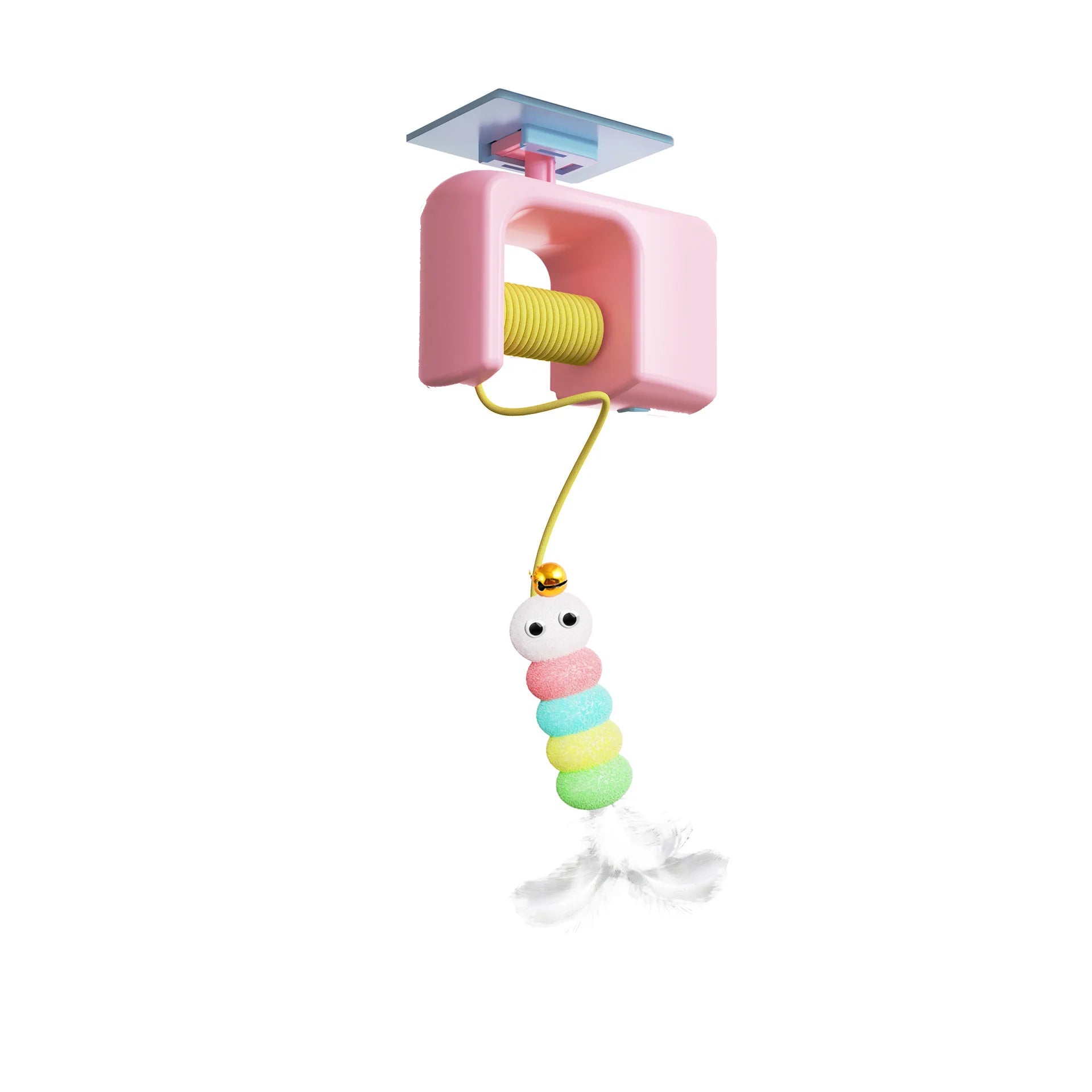 Interactive Hanging Cat Toy - Auto Caterpillar & Bird