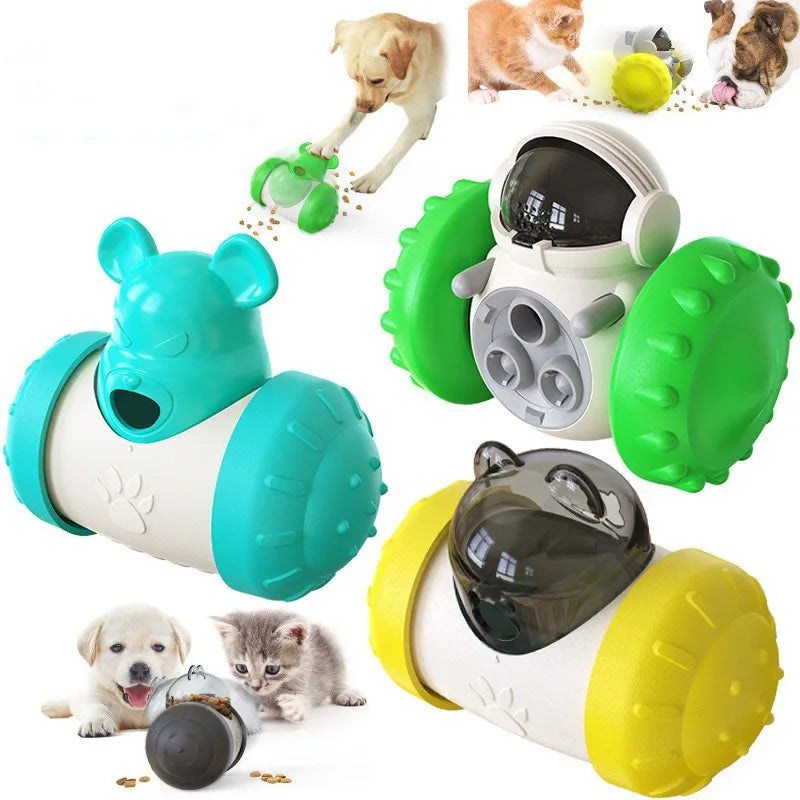 Dog Treat Toy Interactive Pet Food Dispenser - Puzzle Toy for Small Dogs and Cats