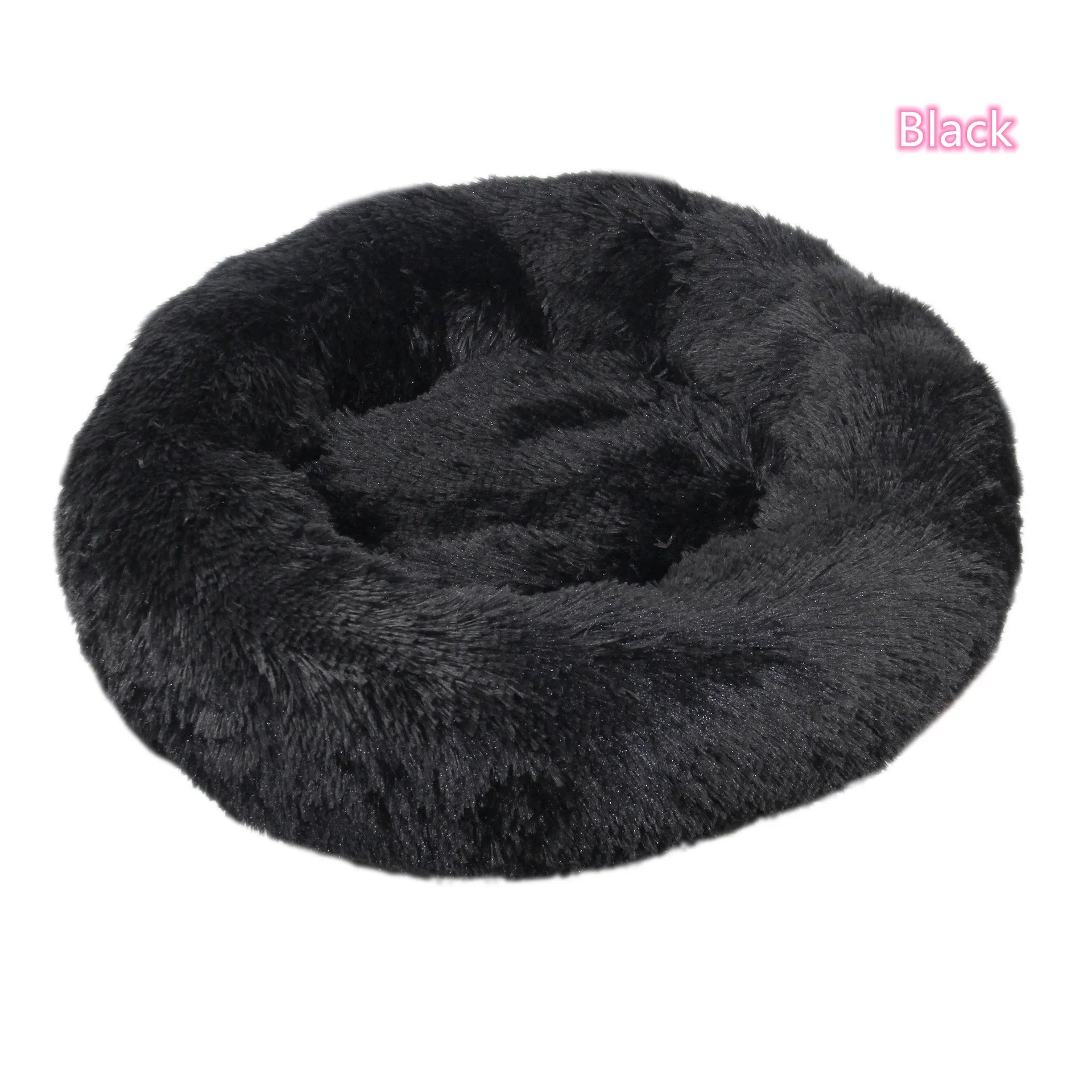Super Soft Pet Cat Bed - Plush Donut Calm Bed Washable Sleeping Artifact