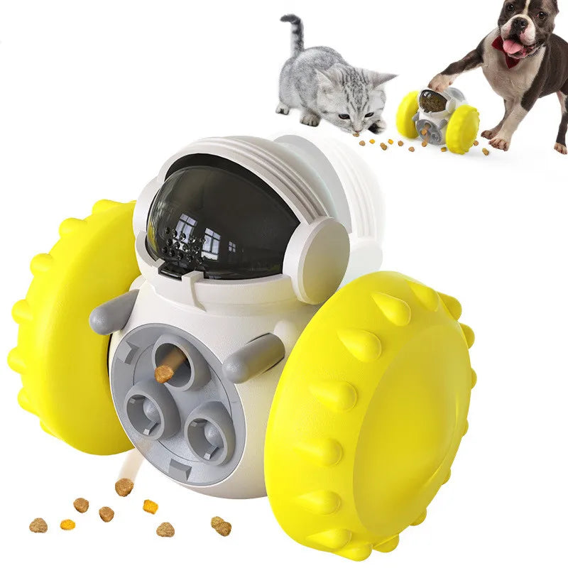 Dog Treat Toy Interactive Pet Food Dispenser - Puzzle Toy for Small Dogs and Cats