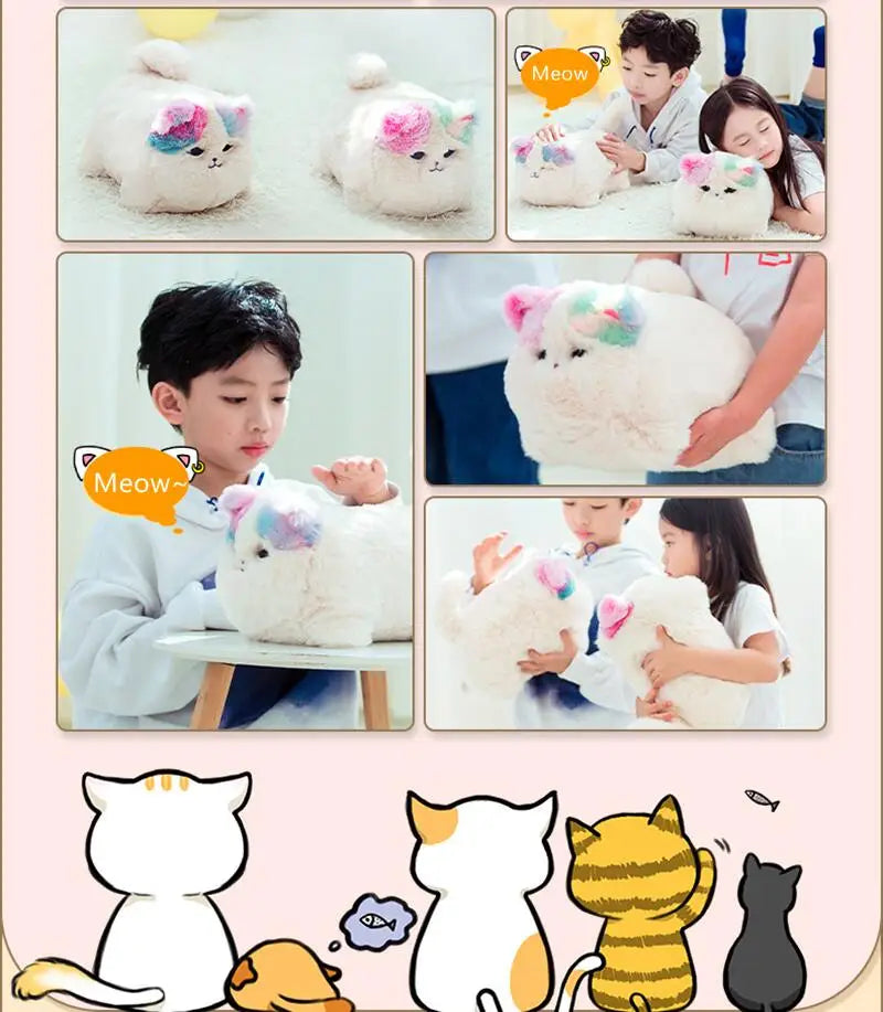 Interactive Kids Plush Huggy Pet - Electronic Cat Dog Birthday Gift for Girls