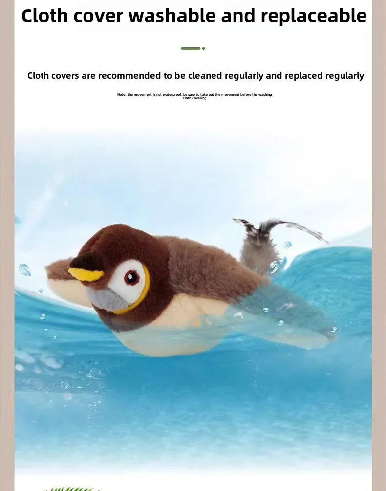 Cat Interactive Toys - Catnip Electric Bird Touch-Activated USB Rechargeable