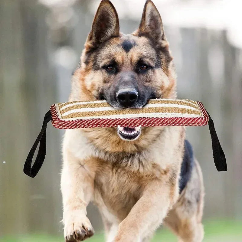 Tug of War Puppy Training Toy - Interactive Bite Pillow with 2 Handles