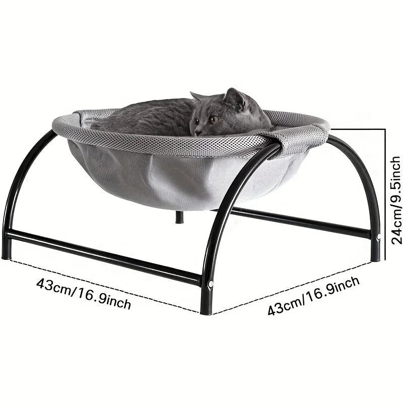 Cat Bed Stable Structure - Detachable Breathable Free-Standing Hammock