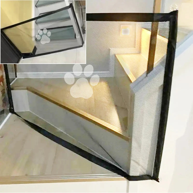 Portable Pet Safety Fence - Folding Mesh Barrier