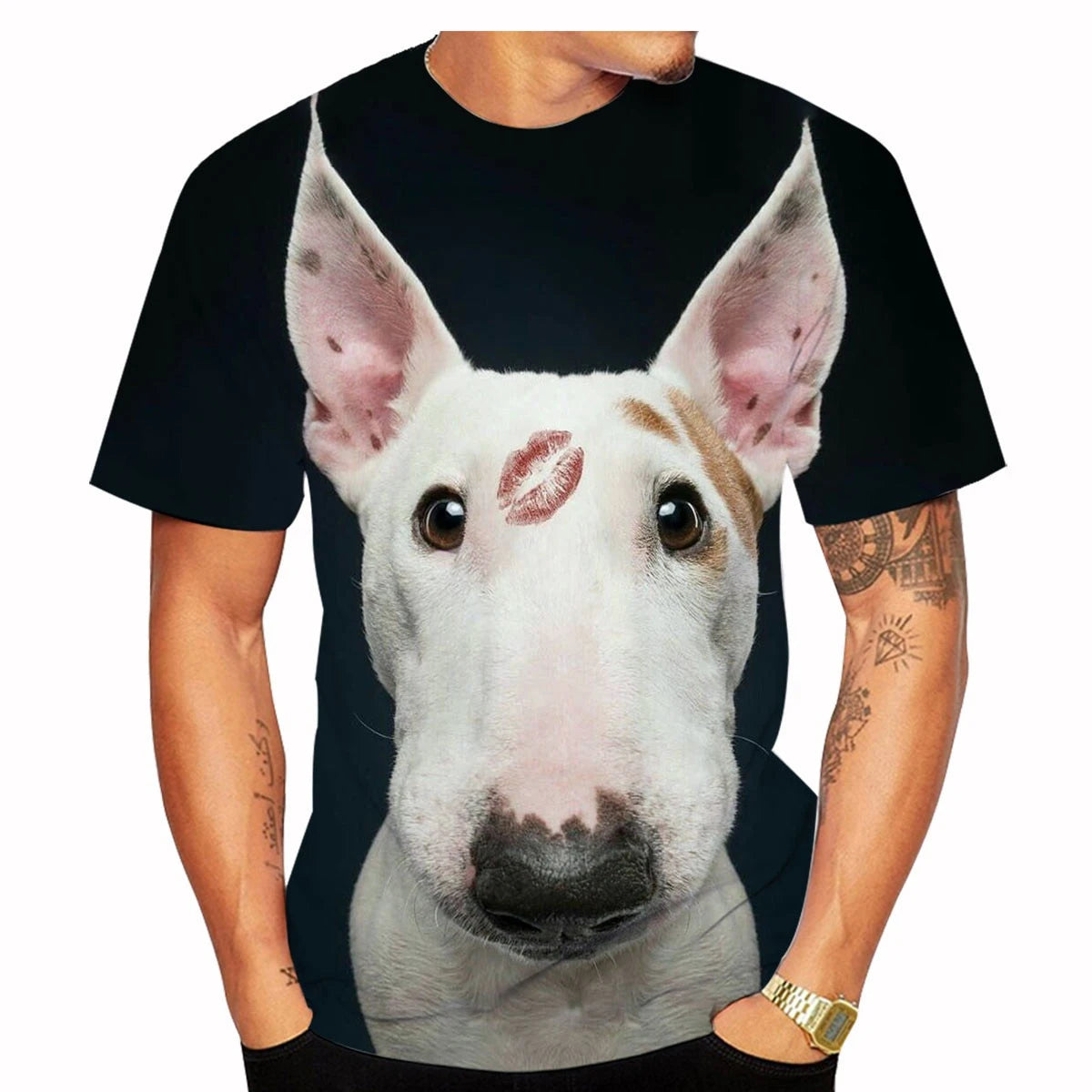 Bull Terrier 3D Print T-Shirt - Streetwear Fashion