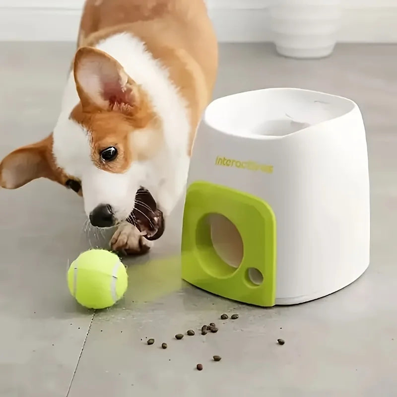 Pet Tennis Thrower Machine - Intelligent Feeding Reward Training System