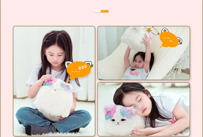Interactive Kids Plush Huggy Pet - Electronic Cat Dog Birthday Gift for Girls