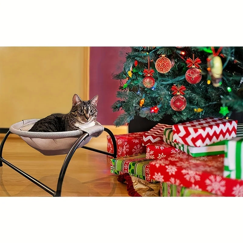 Cat Bed Stable Structure - Detachable Breathable Free-Standing Hammock