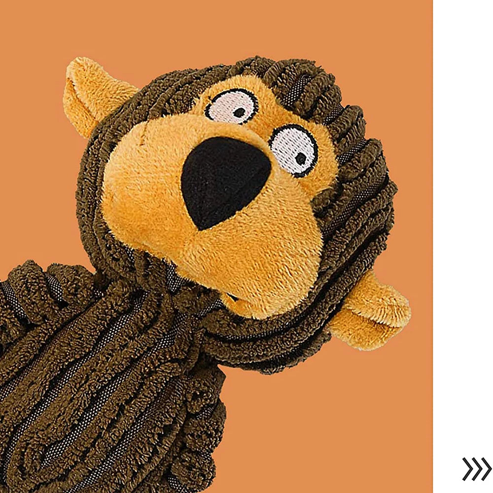 Squeaky Puppy Plush Chew Toys - Teething Training Interactive Small Dog Toys