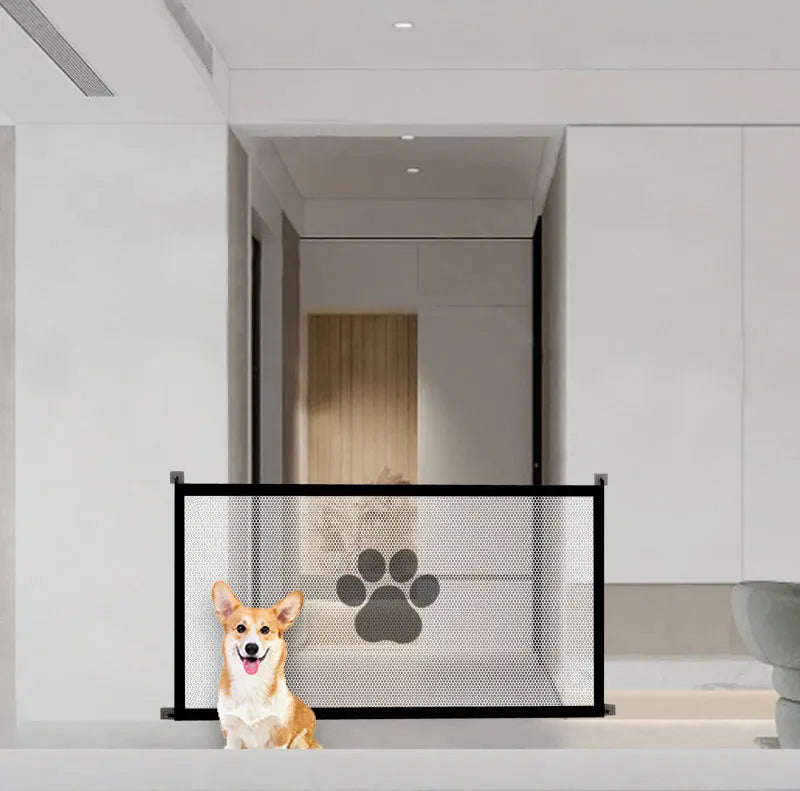 Portable Pet Safety Fence - Folding Mesh Barrier