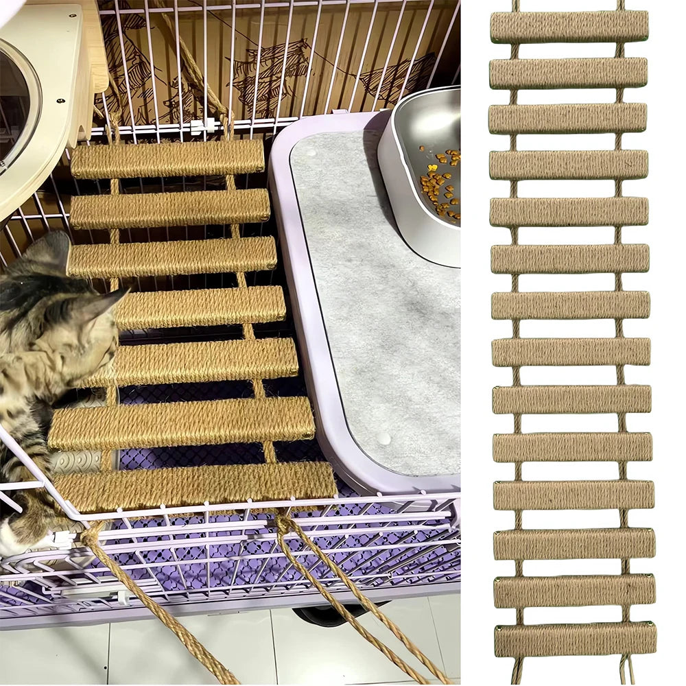 Cat Bridge Rope Ladder - Sisal Scratching Post