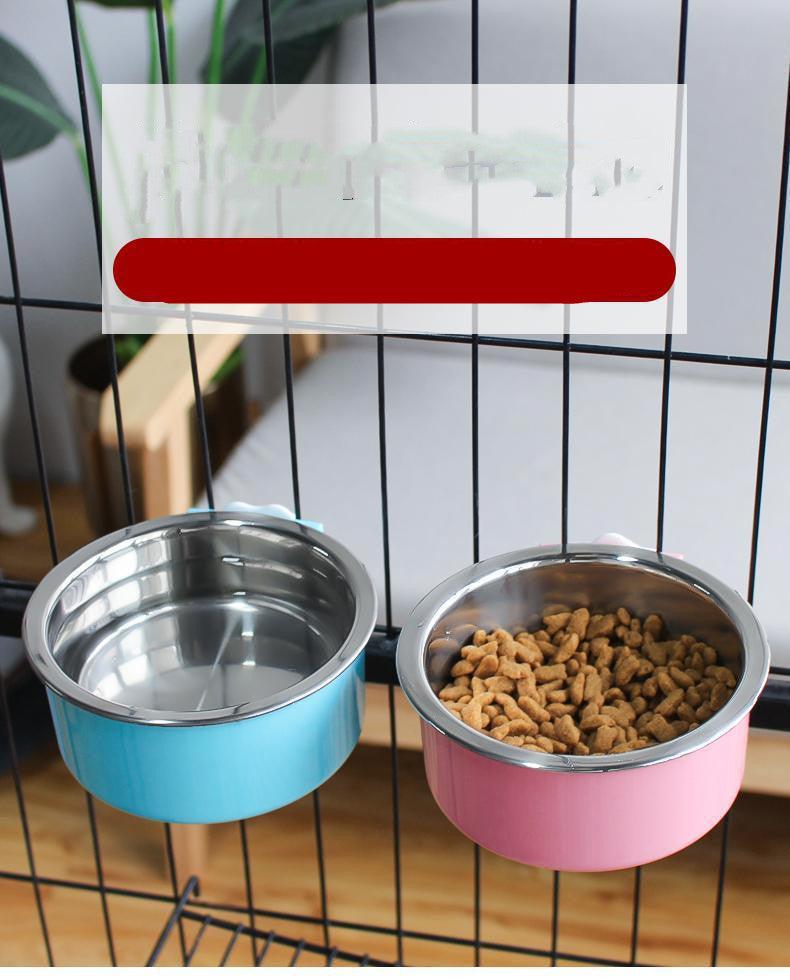 Hanging Stainless Steel Pet Bowl - The Perfect Solution For Mess-Free Feeding