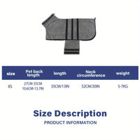 Super Absorbent Dog Bathrobe Towel - Quick-Drying for All Breeds