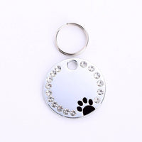 Personalized Round Metal Dog Tag Keychain-7