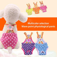 Pet Polka Dot Strap Physiological Pants Anti-Harassment Panties-0