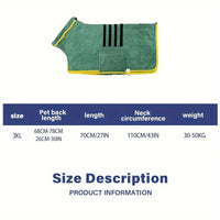 Super Absorbent Dog Bathrobe - Quick-Dry Towel for All Sizes