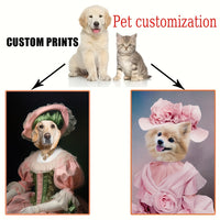 Royal Pet Portrait Canvas - Custom Aristocratic Art