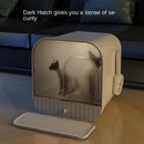 Enclosed And Splash-Proof Cat Litter Box With Drawer Design-0