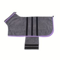 Super Absorbent Dog Bathrobe Towel - Quick-Drying for All Breeds