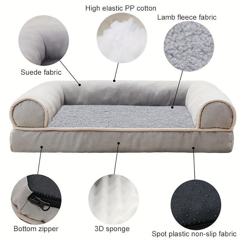 Luxury Dog Sofa Bed - Thickened Comfort Mat