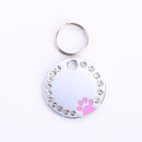 Personalized Round Metal Dog Tag Keychain-6